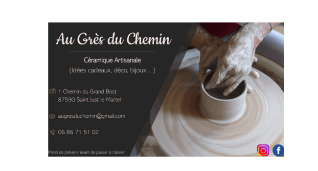 Atelier AU GRES DU CHEMIN à SAINT-JUST-LE-MARTEL